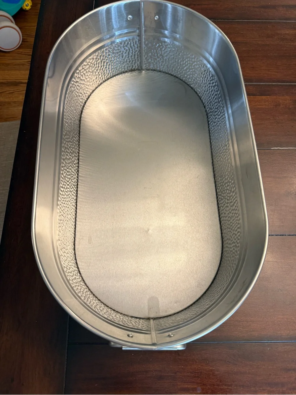 Better Homes & Gardens Stainless Steel Hammered Oval Tub